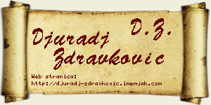 Đurađ Zdravković vizit kartica